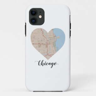 Etui iPhone Case-Mate Carte de coeur de Chicago