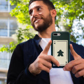 Coques Case-Mate iPhone Carte de jeu Ace Meeple noir et blanc