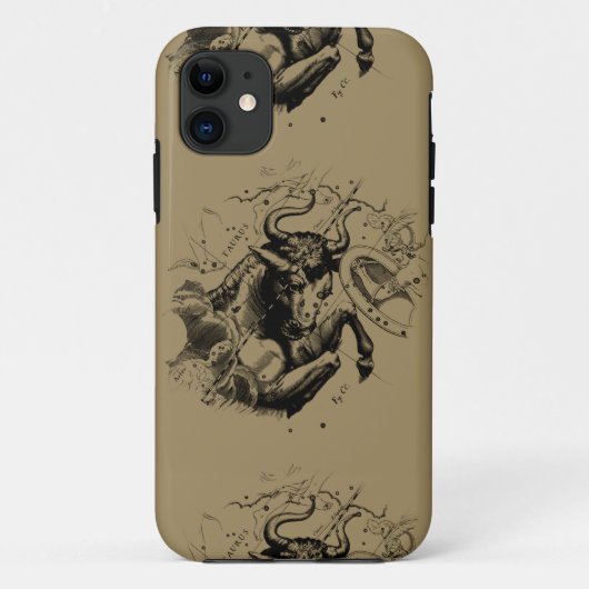 Coques Case-Mate iPhone Carte de la constellation de Taurus par Hevelius c (Dos)