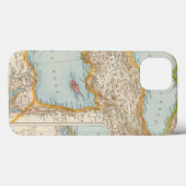 Coques Case-Mate iPhone Carte de la Méditerranée orientale (Verso (horizontal))