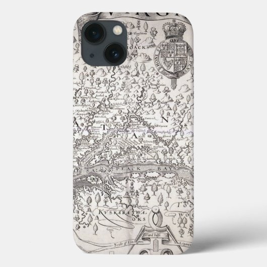 Coques Case-Mate iPhone Carte de la Virginie, 1612 (Verso)