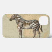 Coques Case-Mate iPhone Carte de l'Afrique et un zèbre (Verso (horizontal))