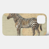 Coques Case-Mate iPhone Carte de l'Afrique et un zèbre (Verso (horizontal))