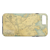 Coques Case-Mate iPhone Carte de l'Alaska (Dos (Horizontal))