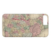 Coques Case-Mate iPhone Carte de l'Angleterre, Pays de Galles par Mitchell (Dos (Horizontal))