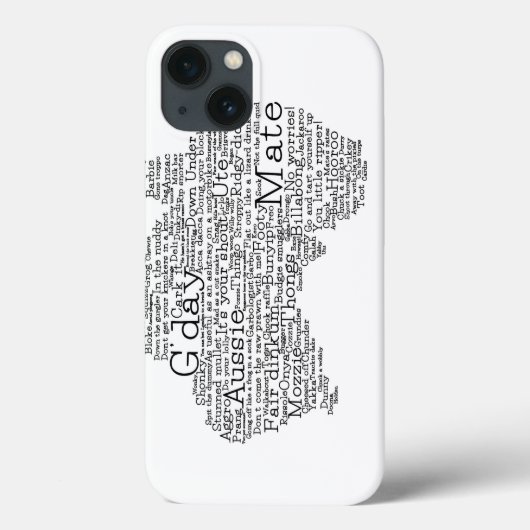 Coques Case-Mate iPhone Carte de l'argot australien (Verso)