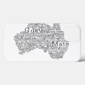 Coques Case-Mate iPhone Carte de l'argot australien (Verso (horizontal))