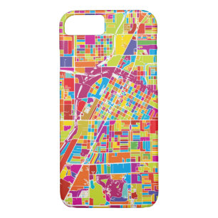 Case-Mate iPhone Case Carte de Las Vegas coloré, Nevada