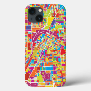 Case-Mate iPhone Case Carte de Las Vegas coloré, Nevada