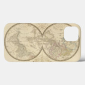 Coques Case-Mate iPhone Carte de l'Atlas mondial (Verso (horizontal))