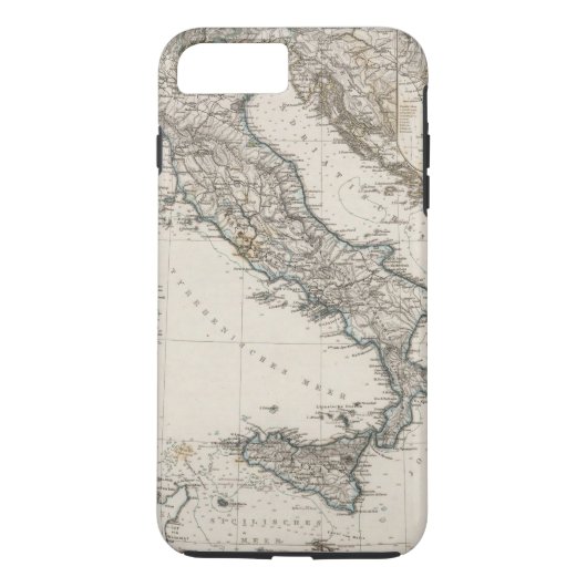 Coques Case-Mate iPhone Carte de l'Italie par Stieler (Dos)