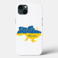 Carte de l'Ukraine avec tournesol et drapeau ukrai