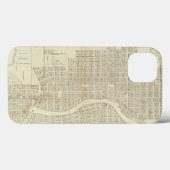 Coques Case-Mate iPhone Carte de Milwaukee (Verso (horizontal))