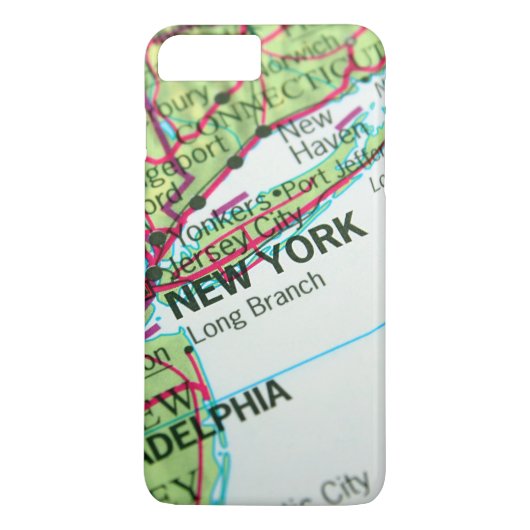 Coques Case-Mate iPhone Carte de New York (Dos)