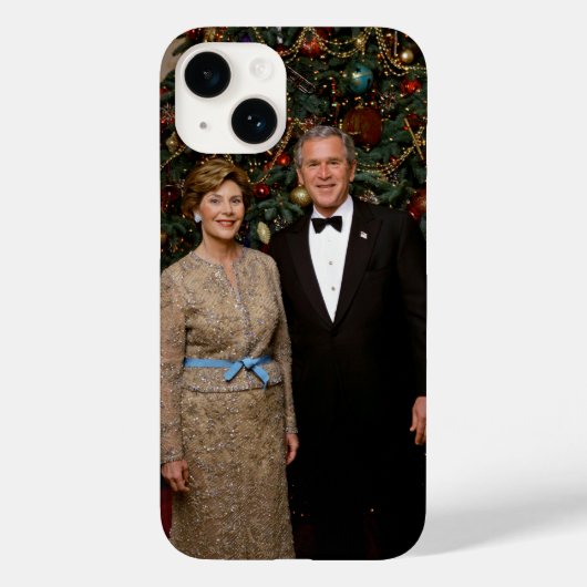 Coques Case-Mate iPhone Carte de Noël du président américain George Bush (Verso)