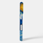 Coques Case-Mate iPhone Carte de Noël Starry Night Snowman (Verso / Droite)