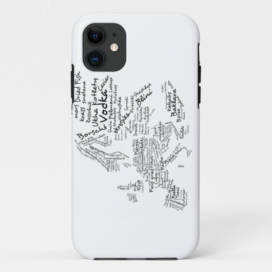 Coques Case-Mate iPhone Carte de nourriture de l'Europe (Dos)