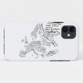 Coques Case-Mate iPhone Carte de nourriture de l'Europe (Dos (Horizontal))