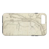 Coques Case-Mate iPhone Carte de Rivière Détroit (Dos (Horizontal))