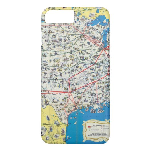 Coques Case-Mate iPhone Carte de système d'American Airlines (Dos)