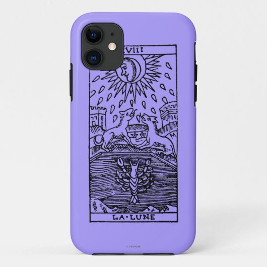 Coques Case-Mate iPhone Carte de tarot : La lune (Dos)