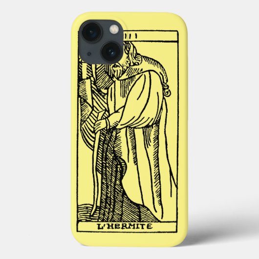 Coques Case-Mate iPhone Carte de tarot : L'ermite (Verso)