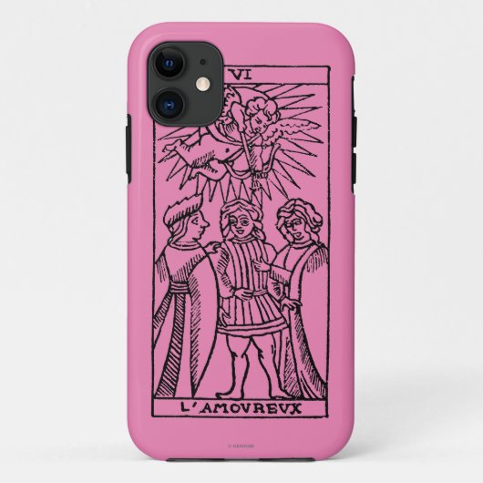 Coques Case-Mate iPhone Carte de tarot : Les amants (Dos)