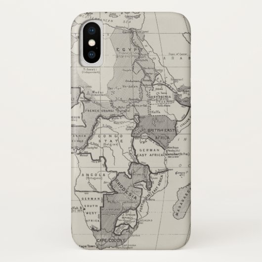 Coques Case-Mate iPhone Carte de Traité de l'Afrique (Dos)