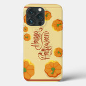 Coques Case-Mate iPhone Carte de voeux encadrée Happy Halloween typographi (Verso)