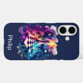 Coques Case-Mate iPhone Carte d'échecs aquarelle (Verso (horizontal))