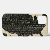 Coques Case-Mate iPhone Carte des États-Unis (Verso (horizontal))