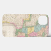 Coques Case-Mate iPhone Carte des Etats-Unis de l'Amérique du Nord (Verso (horizontal))