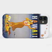 Coques Case-Mate iPhone Carte des îles Hawaii vintage Hula Art Hawaii (Dos (Horizontal))