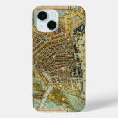 Coques Case-Mate iPhone Carte des rues antiques d'Amsterdam, Pays-Bas (Verso)