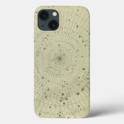 Coques Case-Mate iPhone Carte d'étoile de région polaire du sud (Verso)