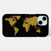 Coques Case-Mate iPhone Carte d'or de la Terre (Verso (horizontal))