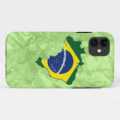 Coques Case-Mate iPhone carte du Brésil (Dos (Horizontal))