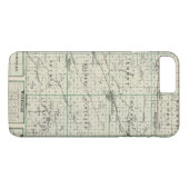 Coques Case-Mate iPhone Carte du compté de McDonough, Rushville (Dos (Horizontal))