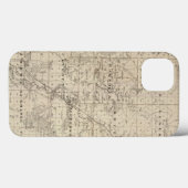 Coques Case-Mate iPhone Carte du comté de Harrison, état de l'Iowa (Verso (horizontal))