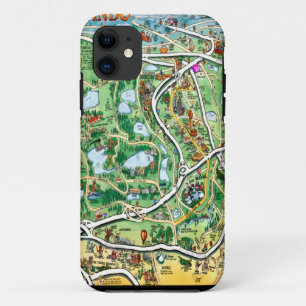Coque Case-Mate Pour iPhone Carte du dessin animé Orlando Florida