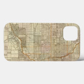 Coques Case-Mate iPhone Carte du guide de Blanchard de Chicago (Verso (horizontal))