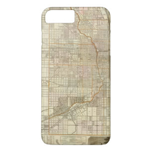 Case-Mate iPhone Case Carte du guide de Blanchard de Chicago