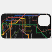 Coques Case-Mate iPhone Carte du métro NY-City (Retour (horizontal))