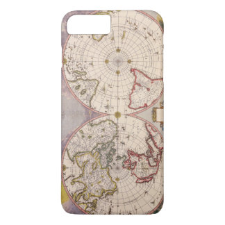 Coque iPhone 8 Plus/7 Plus Carte du monde antique