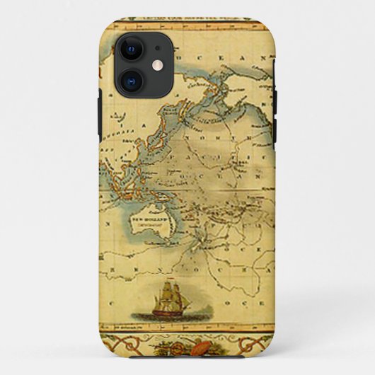 Coques Case-Mate iPhone Carte du monde antique (Dos)