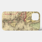 Coques Case-Mate iPhone Carte du monde avec les routes maritimes des (Verso (horizontal))
