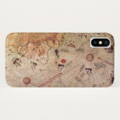 Coques Case-Mate iPhone Carte du monde de Piri Reis (Dos (Horizontal))