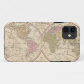 Coques Case-Mate iPhone Carte du monde sur la projection globulaire 2 (Dos (Horizontal))
