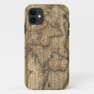 Case-Mate iPhone Case Carte du monde vintage par Abraham Ortelius 1564
