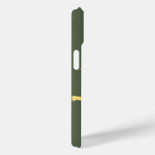 Coques Case-Mate iPhone Carte du monde voyageurs or monogrammed vert (Verso / Droite)